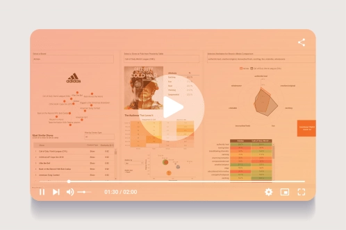 Media match to brands view on the Brand eDNA platform