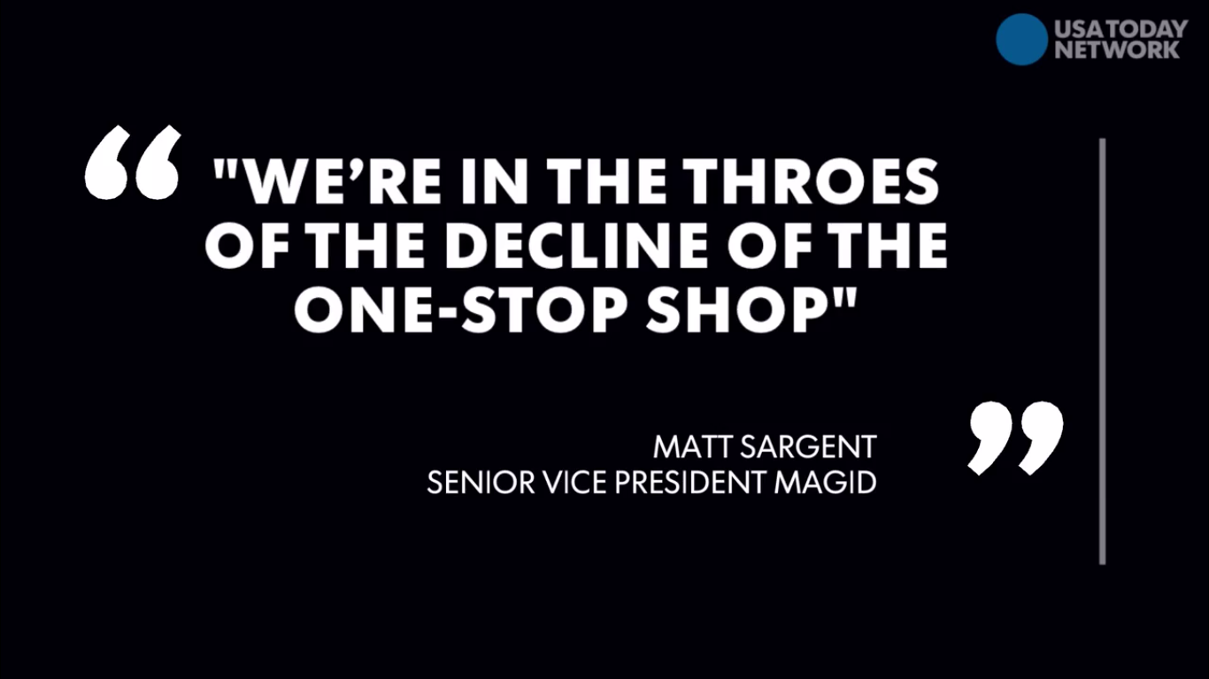 Grocery shopping is no longer a one-stop experience