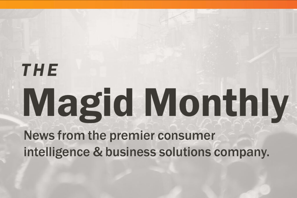 Newsletter masthead for The Magid Monthly