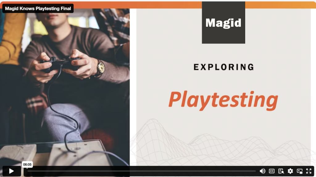 Playtesting games thumbnail video